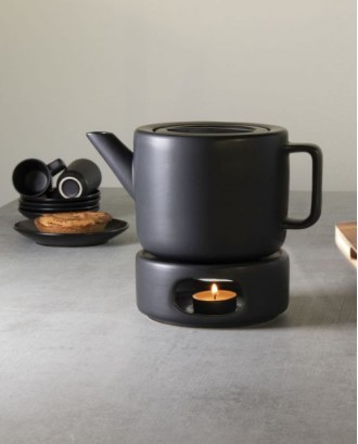 Ceainic din ceramica, negru, 1.5 Litri, Fika - SIMONA'S COOKSHOP